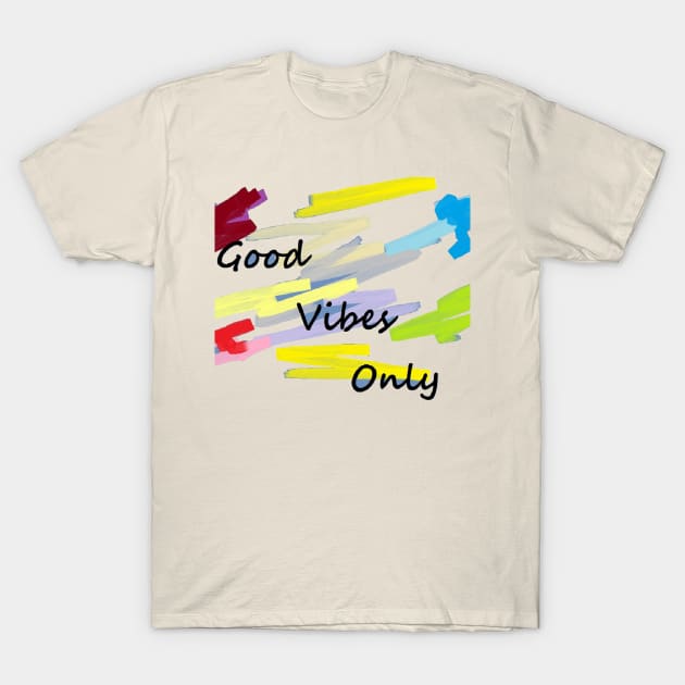 Good Vibes Only T-Shirt by Craftdrawer